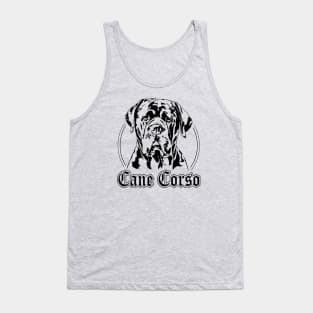 Cane Corso Italiano Dog Portrait Tank Top